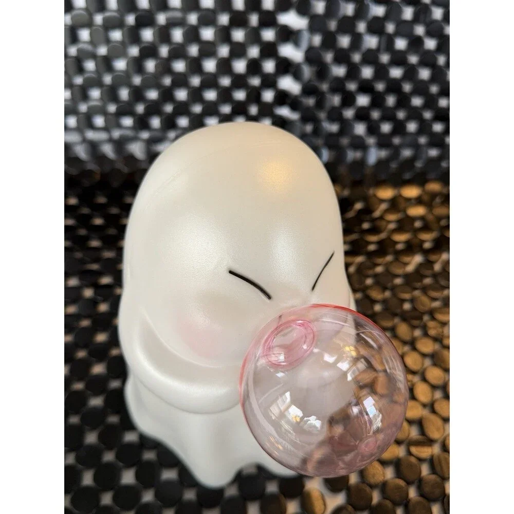 Blow Mold Ghost Squinty Eyes Blowing Bubble Halloween Viral TikTok Kitsch D.G